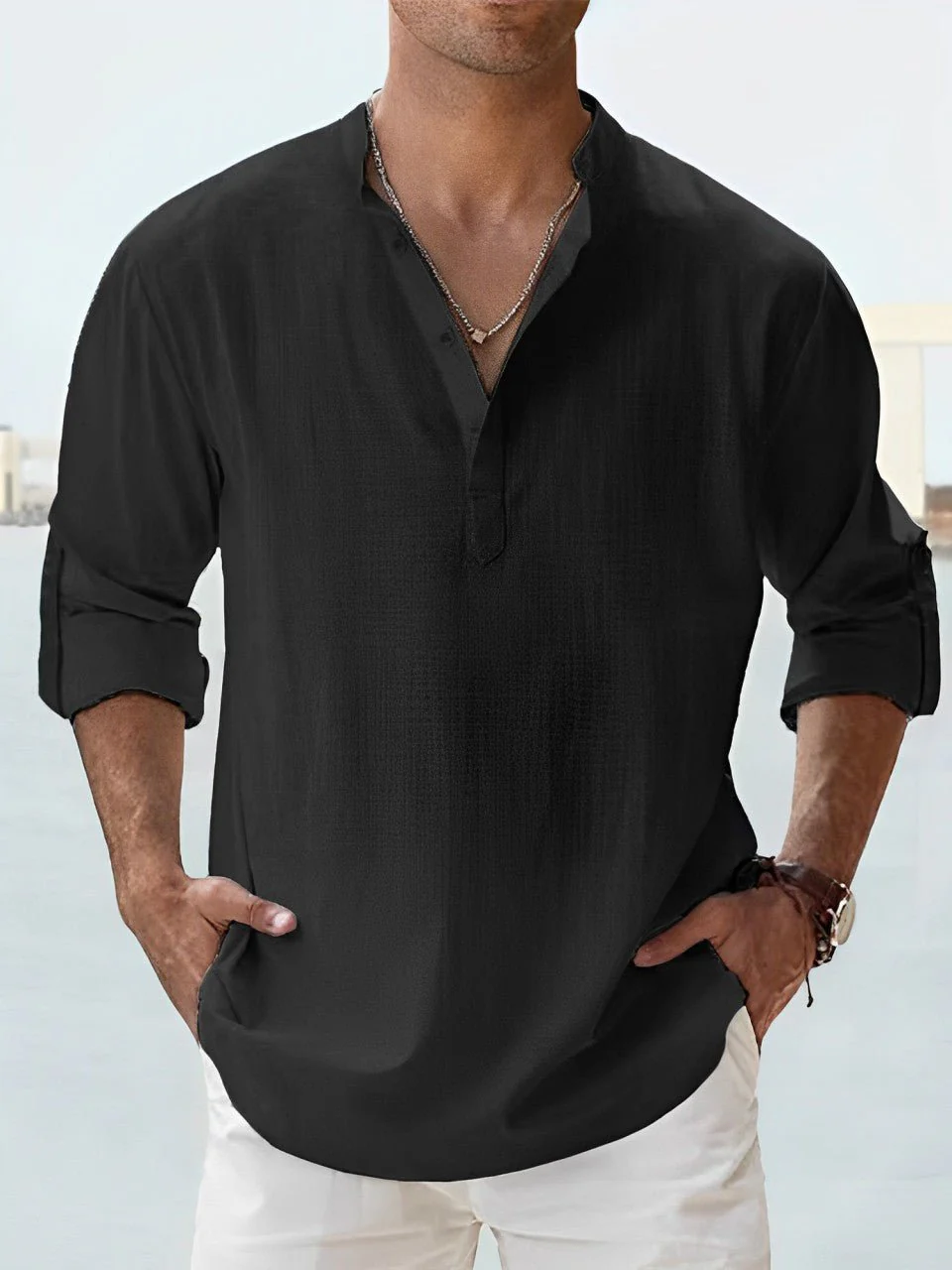 Dominik – Elegant Linen Shirt